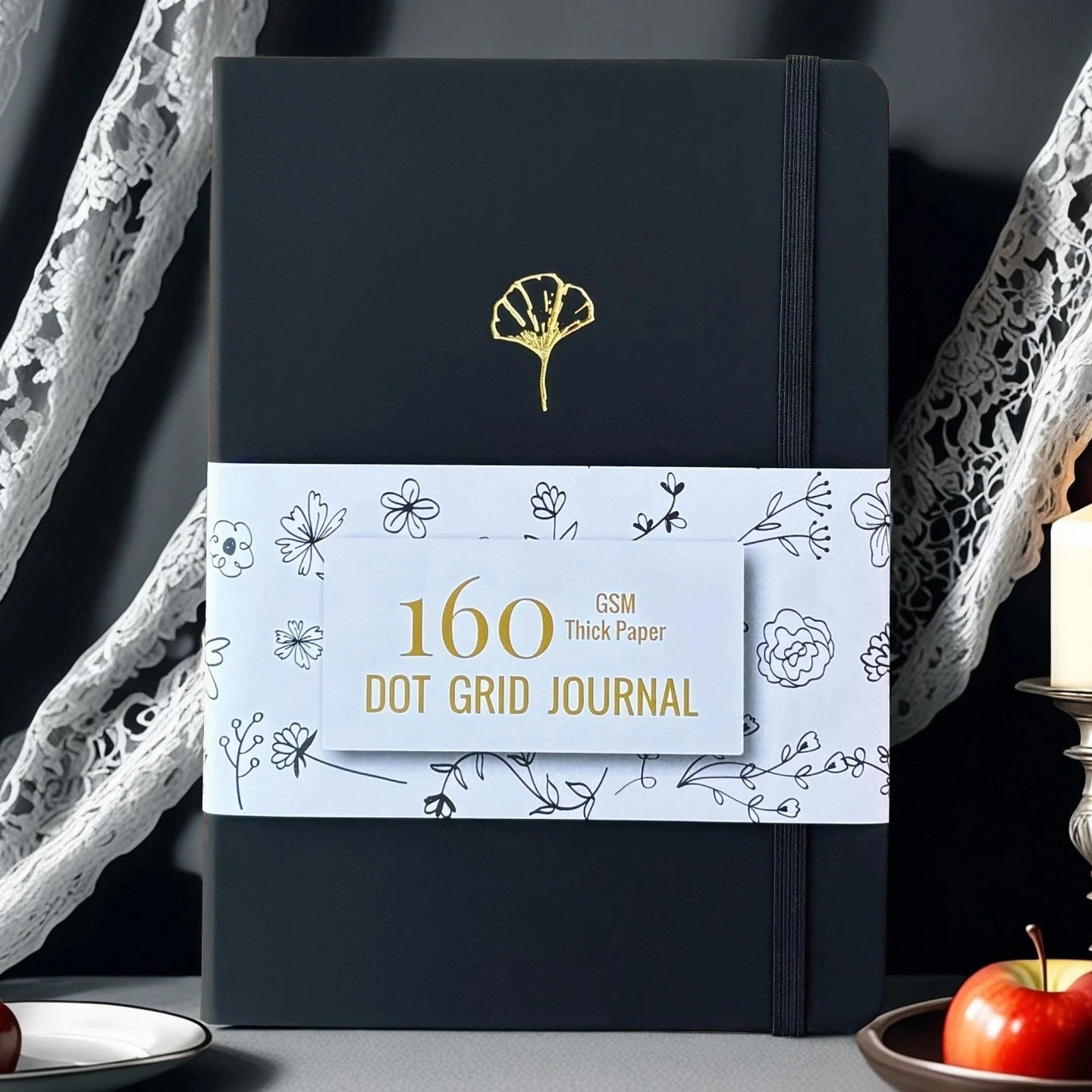 Dotted Journal for Planning – BUKE A5 PU Leather, 160 Numbered Pages, Dot Grid, 160gsm for Bujo Notes
