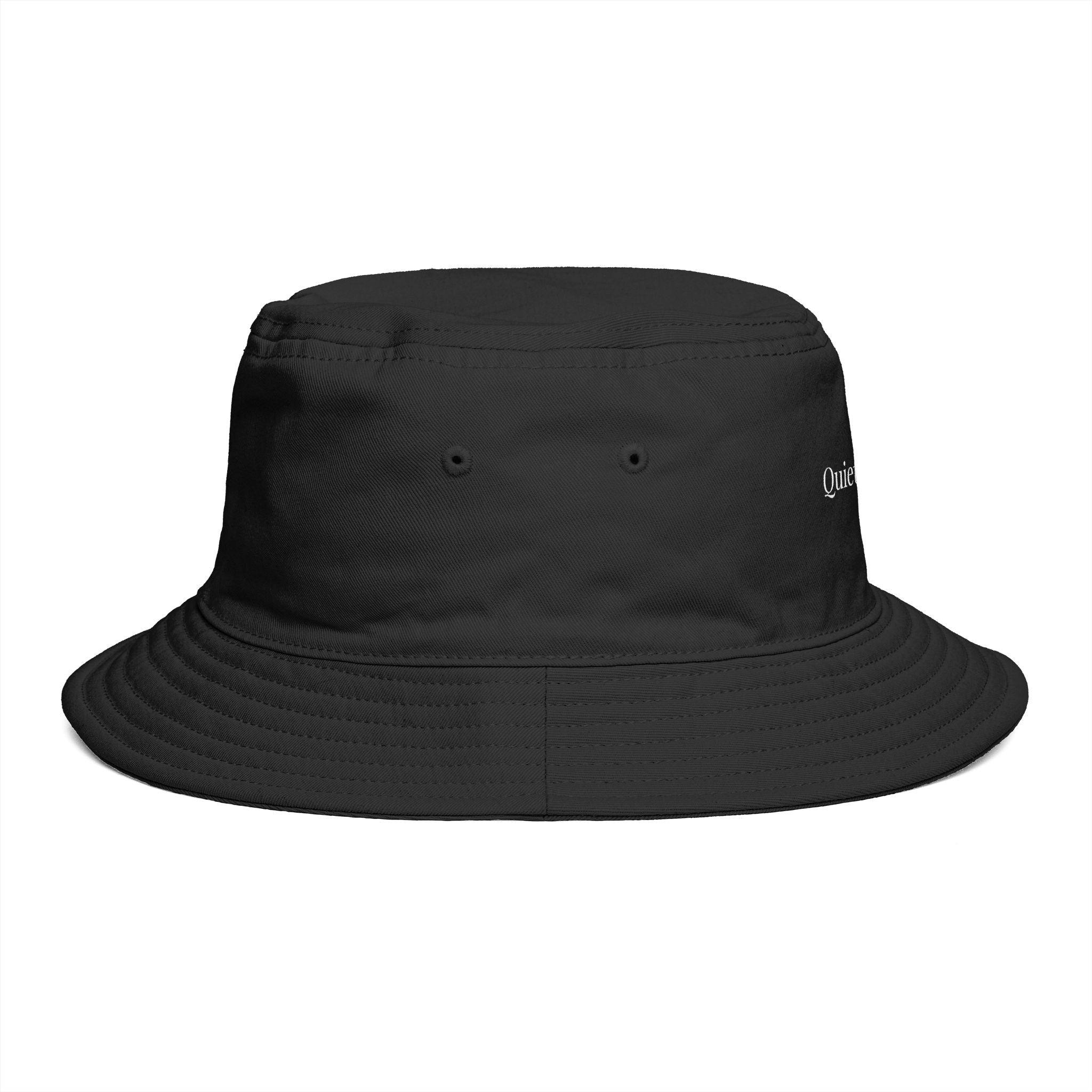 Quietly Powerful Bucket Hat – Minimalist Embroidered Sun Hat for Women
