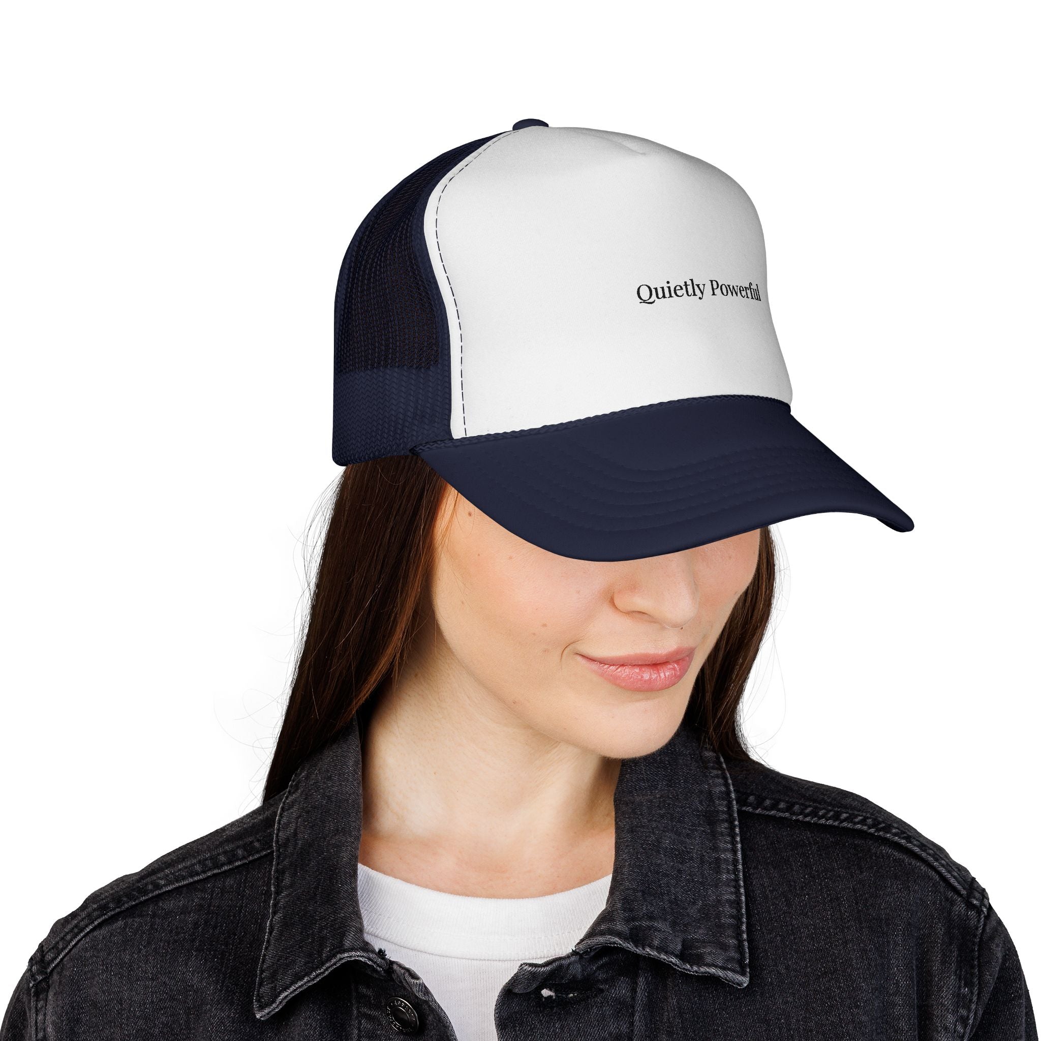 Quietly Powerful Trucker Cap – Minimalist Mesh Hat for Everyday Confidence