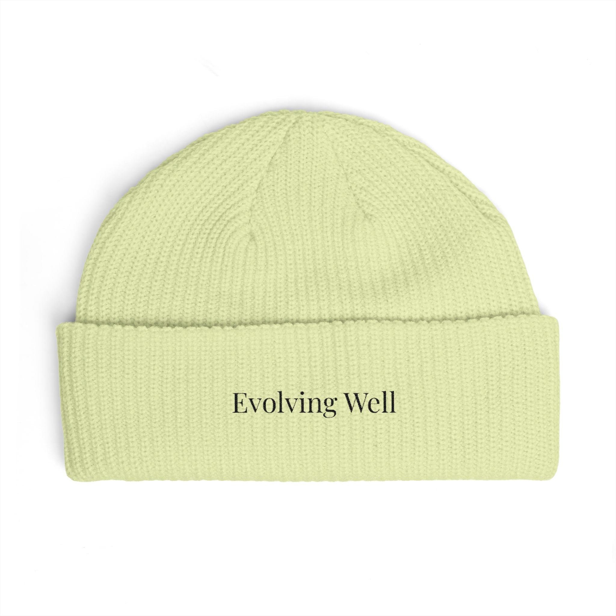 Evolving Well Cuff Beanie – Minimalist Knit Beanie for Everyday Comfort