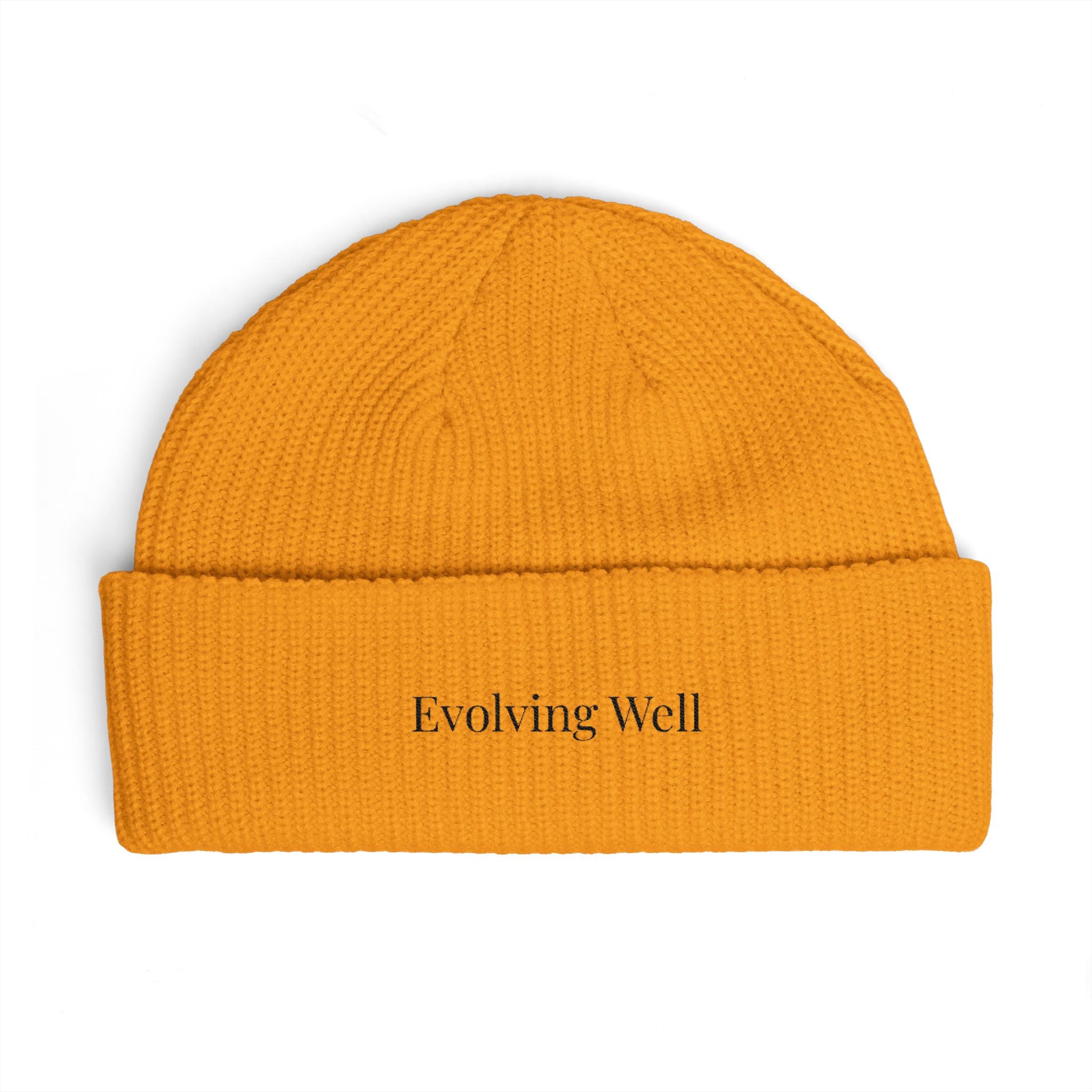 Evolving Well Cuff Beanie – Minimalist Knit Beanie for Everyday Comfort