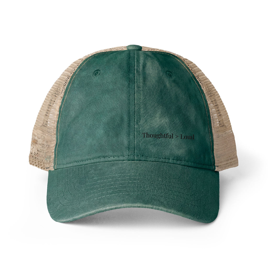 Washed Mesh Back Cap – Minimalist Everyday Hat for Women