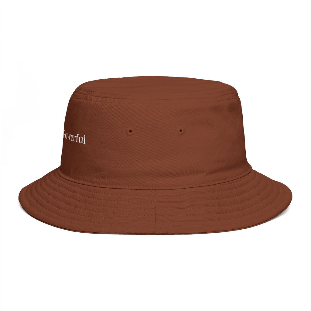 Quietly Powerful Bucket Hat – Minimalist Embroidered Sun Hat for Women