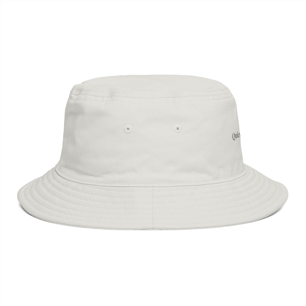 Quietly Powerful Bucket Hat – Minimalist Embroidered Sun Hat for Women