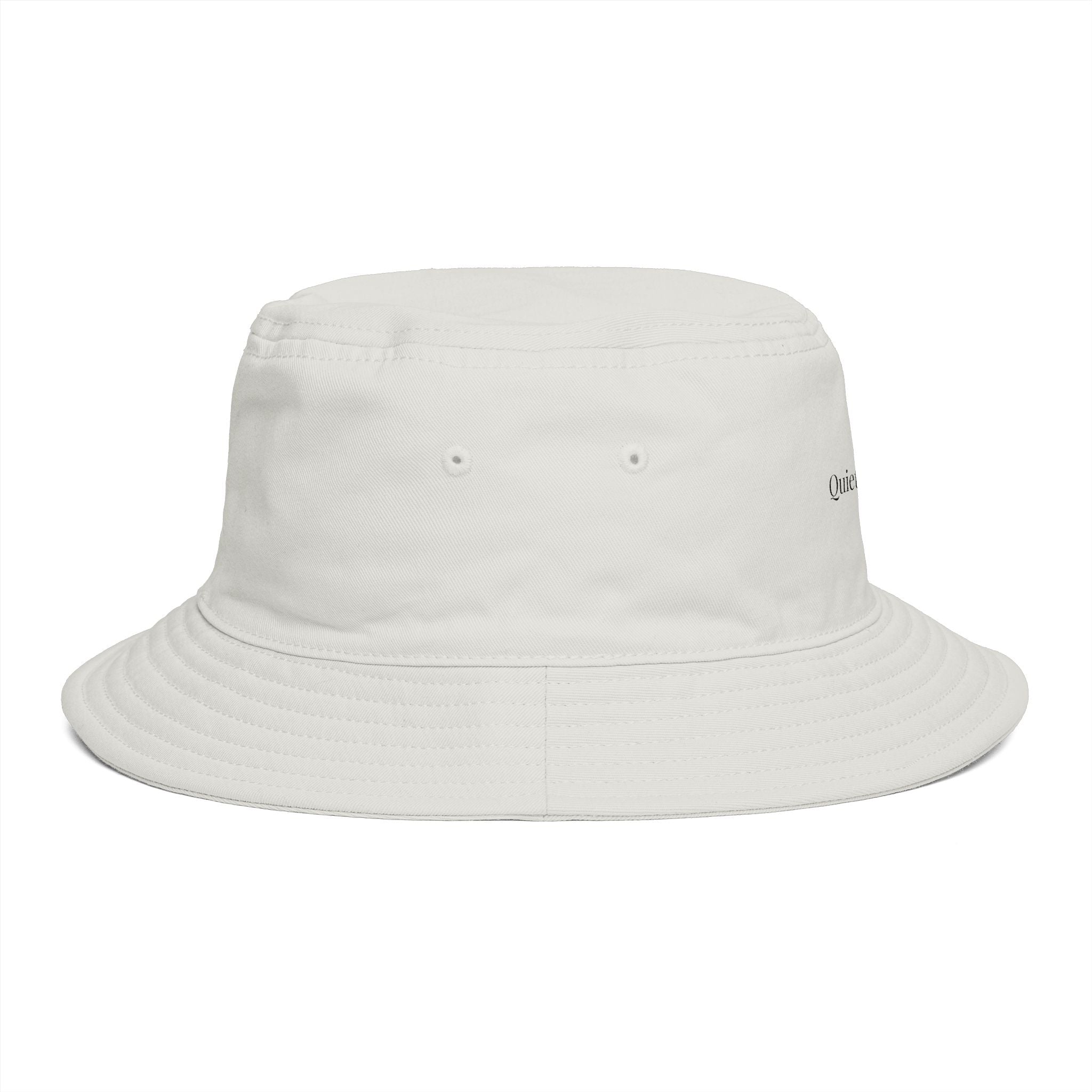 Quietly Powerful Bucket Hat – Minimalist Embroidered Sun Hat for Women