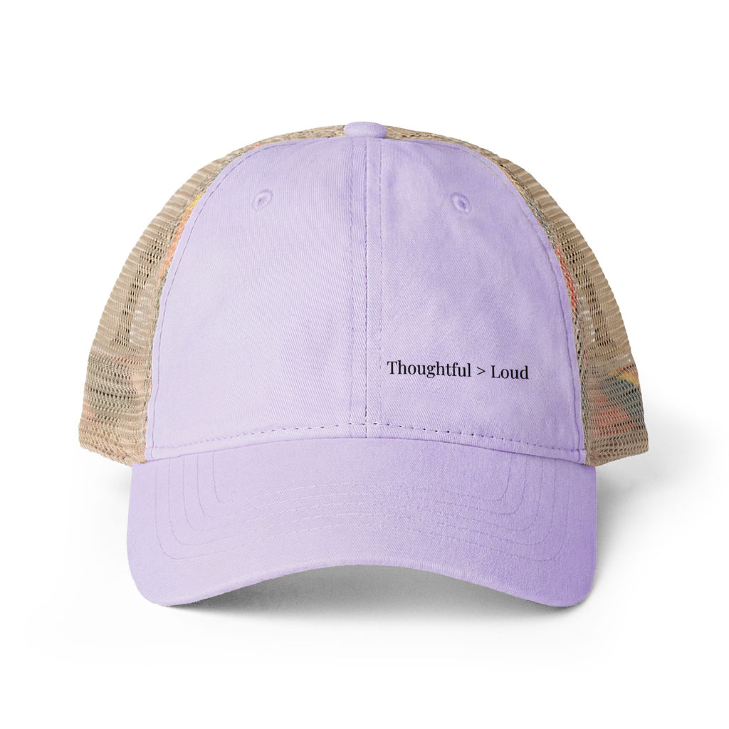 Washed Mesh Back Cap – Minimalist Everyday Hat for Women