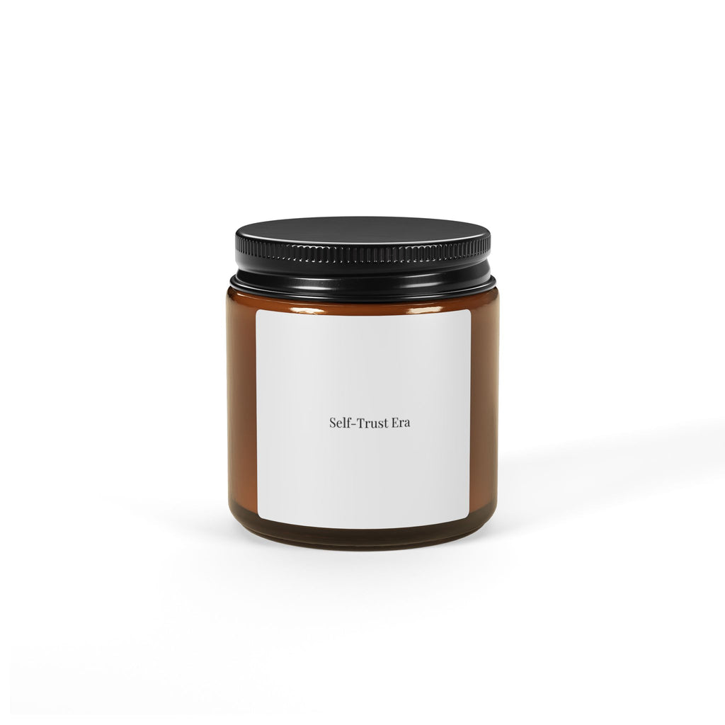 Self-Trust Extra” Soy Candle – Luxury Affirmation Candle for Confident Women (Amber Jar, Scented)