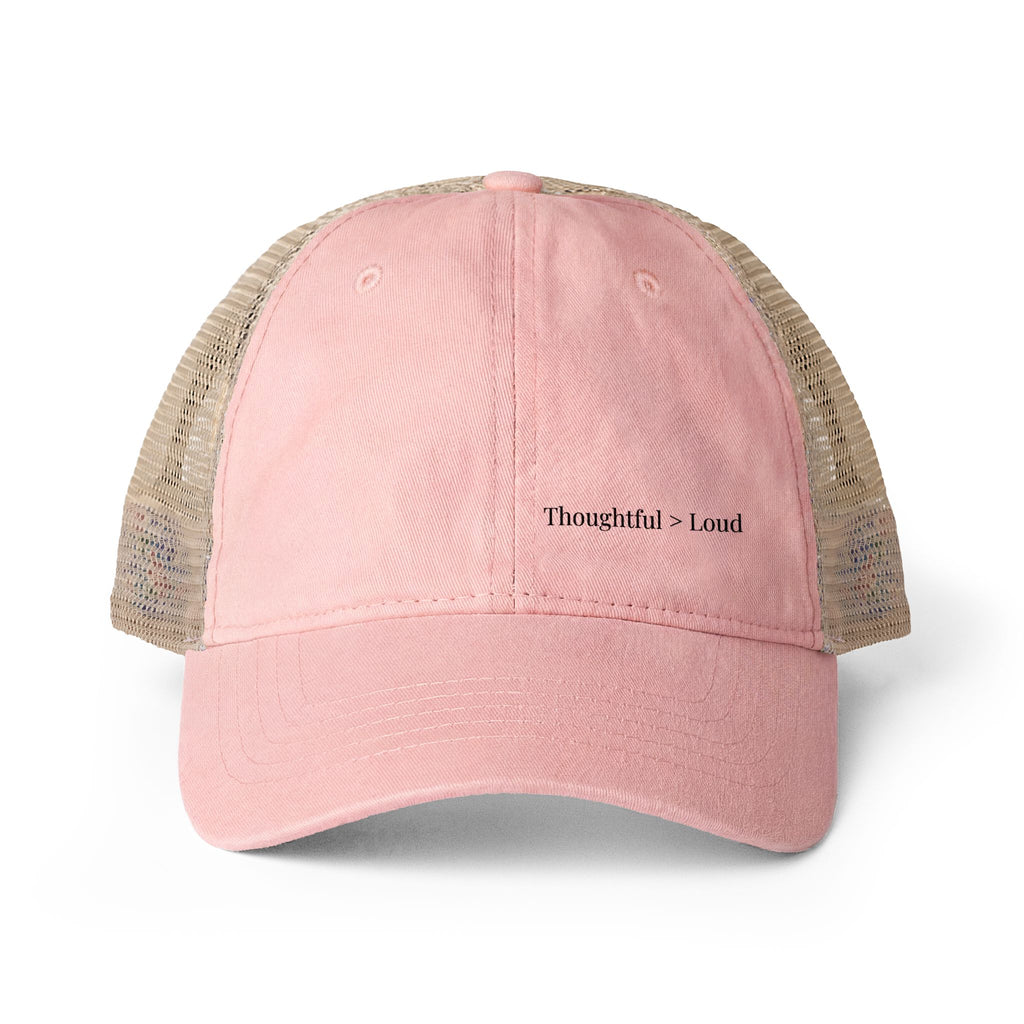 Washed Mesh Back Cap – Minimalist Everyday Hat for Women