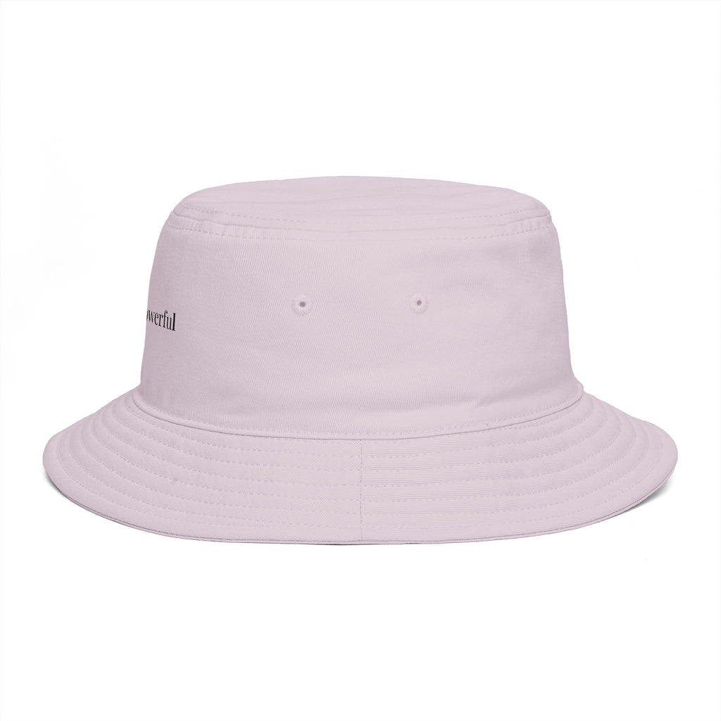 Quietly Powerful Bucket Hat – Minimalist Embroidered Sun Hat for Women