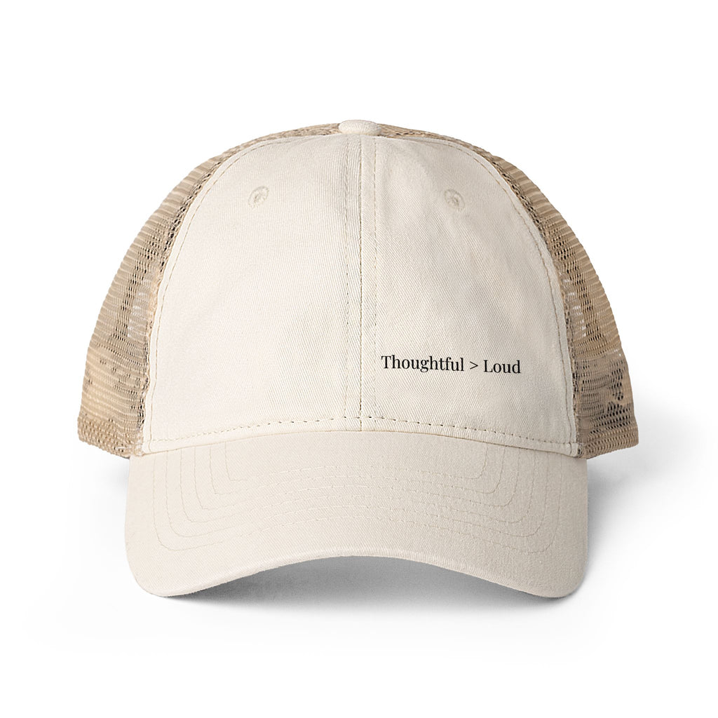 Washed Mesh Back Cap – Minimalist Everyday Hat for Women