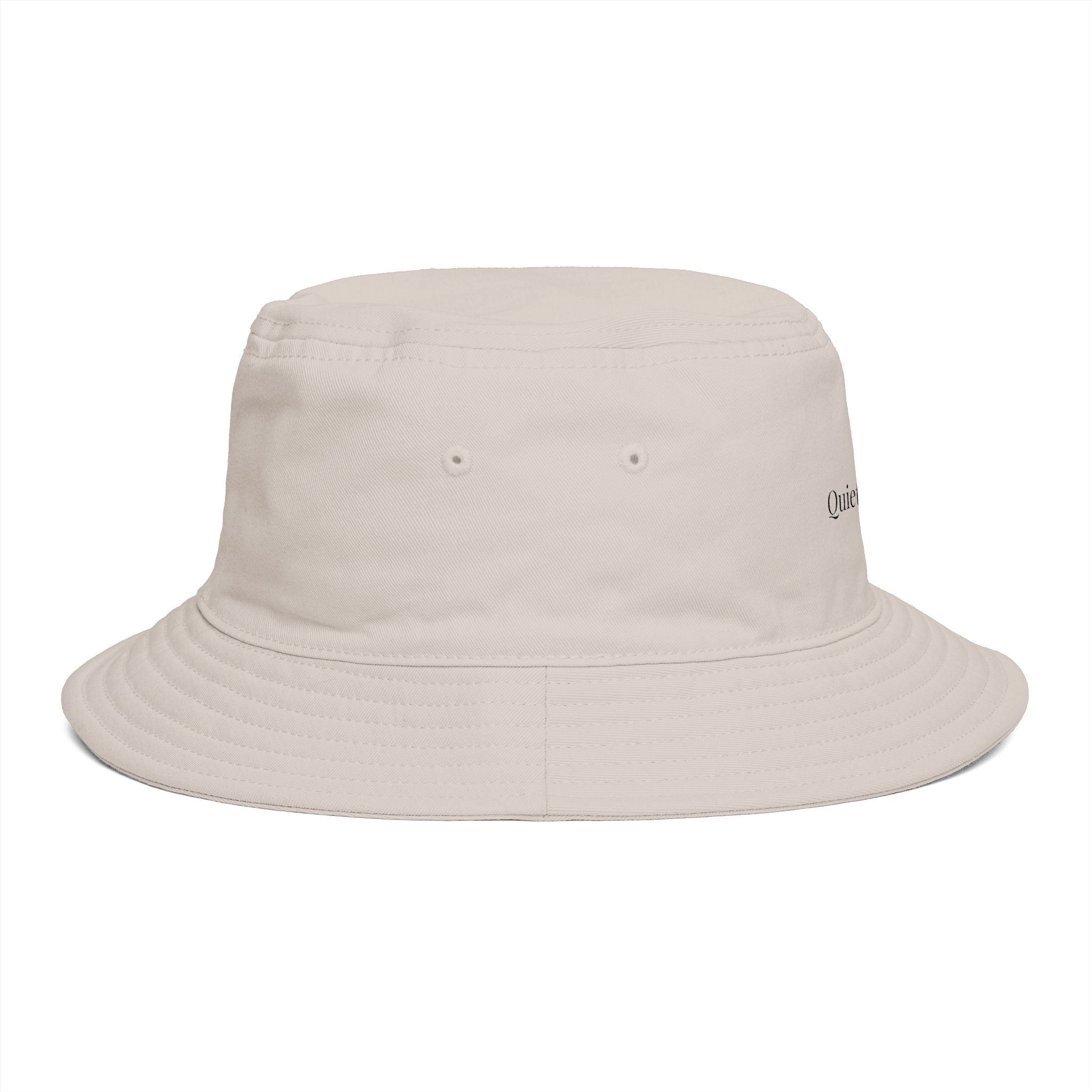 Quietly Powerful Bucket Hat – Minimalist Embroidered Sun Hat for Women