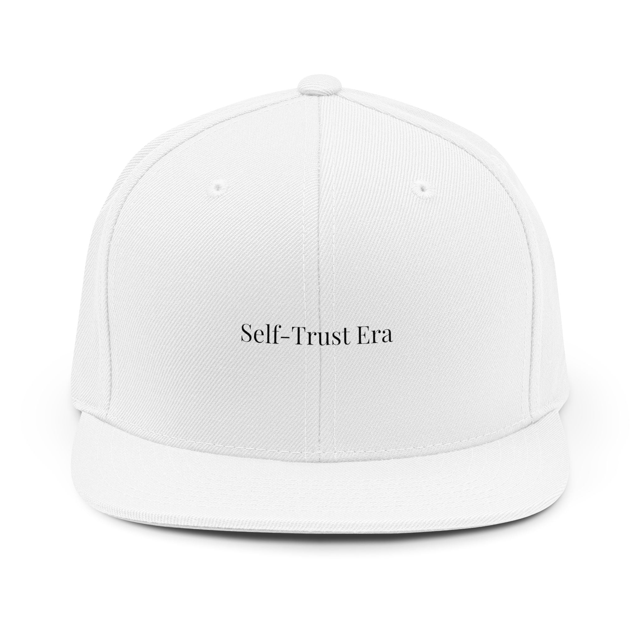 Self Trust Era Snapback Cap – Minimalist Confidence Hat for Women