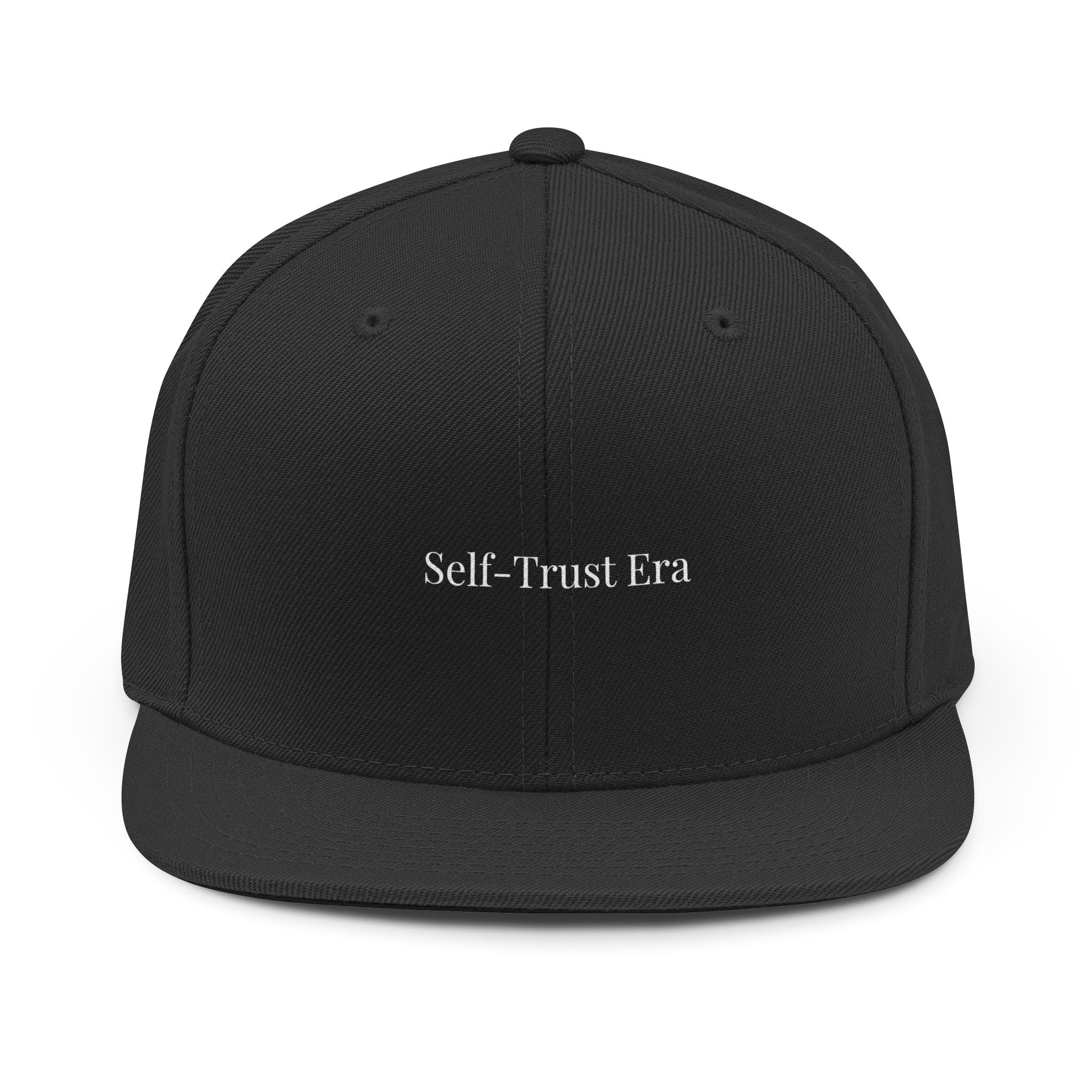 Self Trust Era Snapback Cap – Minimalist Confidence Hat for Women