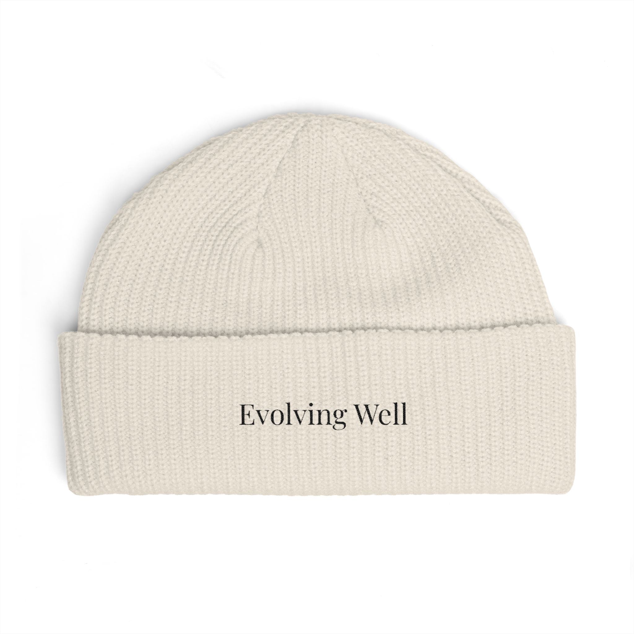 Evolving Well Cuff Beanie – Minimalist Knit Beanie for Everyday Comfort