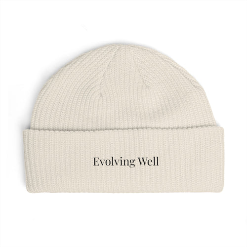 Evolving Well Cuff Beanie – Minimalist Knit Beanie for Everyday Comfort