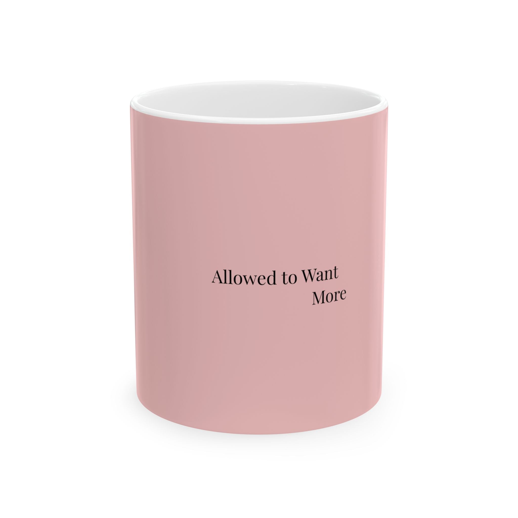 Pink Ceramic Mug – Feminine Minimal Coffee Cup (11oz, 15oz)