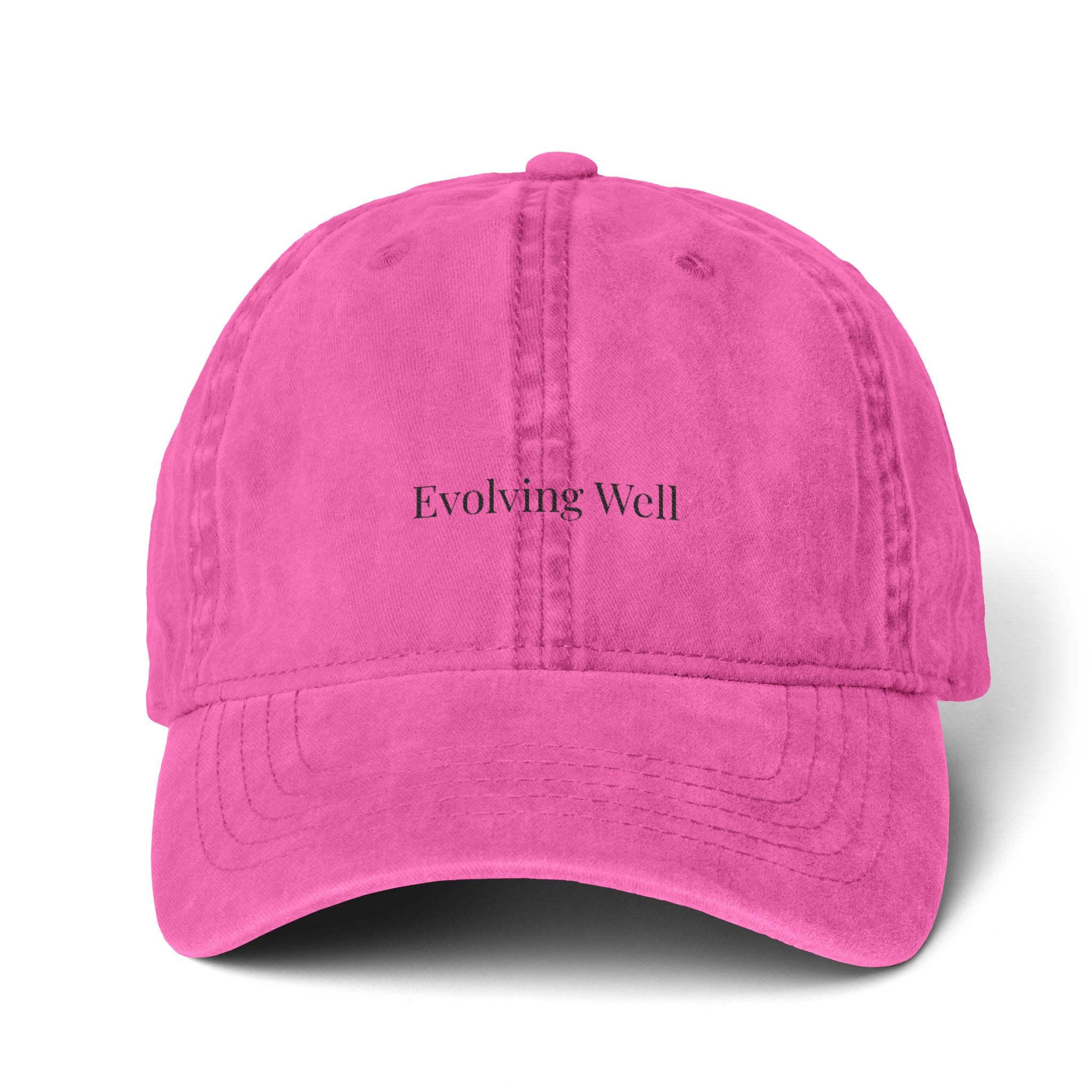 Essential Pigment Dyed Cap – Minimalist Embroidered Hat for Women