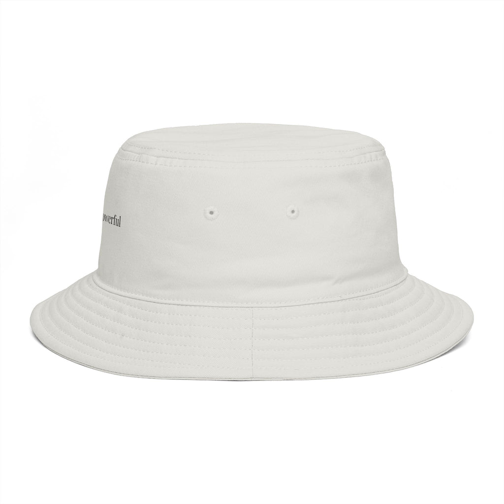 Quietly Powerful Bucket Hat – Minimalist Embroidered Sun Hat for Women