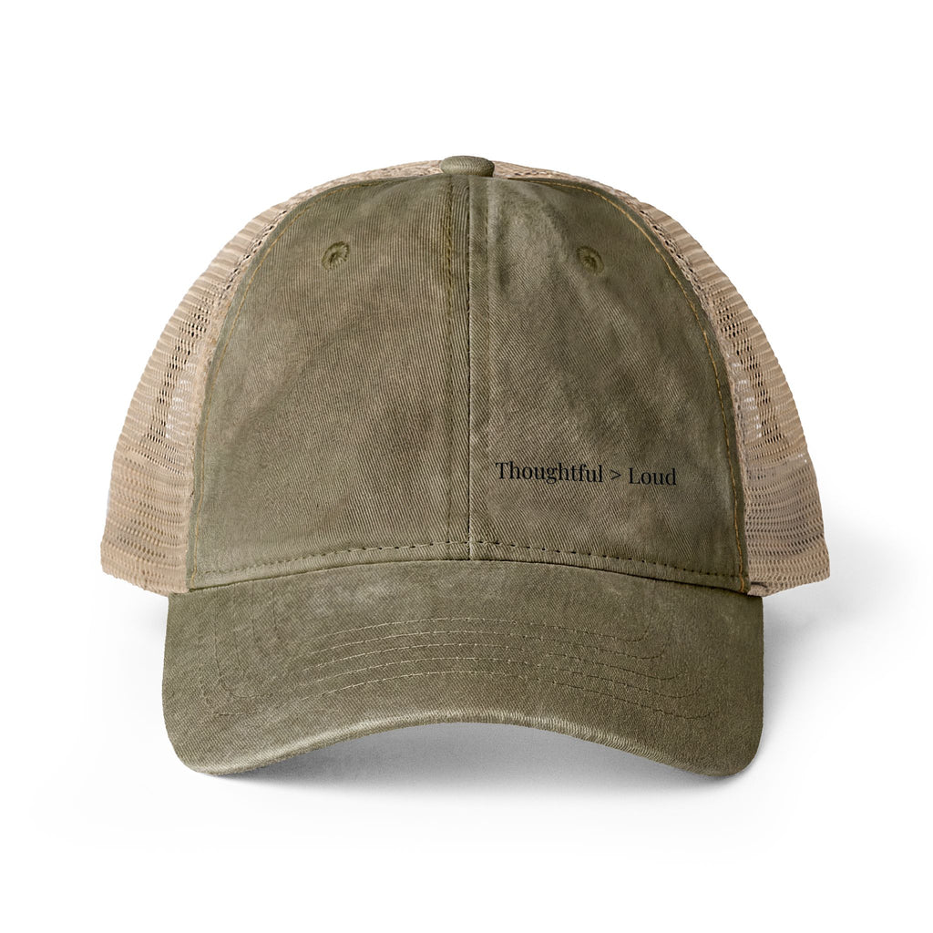 Washed Mesh Back Cap – Minimalist Everyday Hat for Women