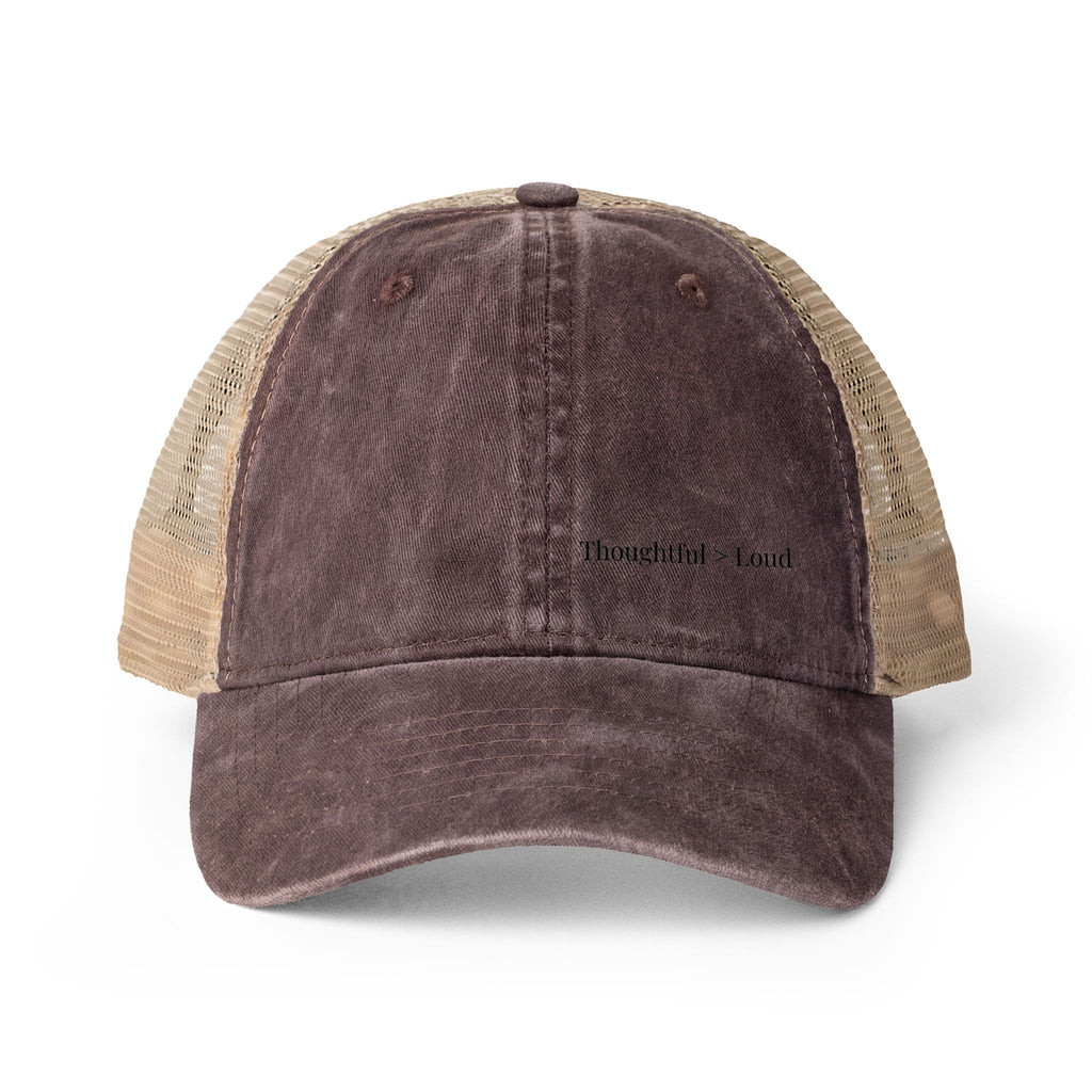 Washed Mesh Back Cap – Minimalist Everyday Hat for Women