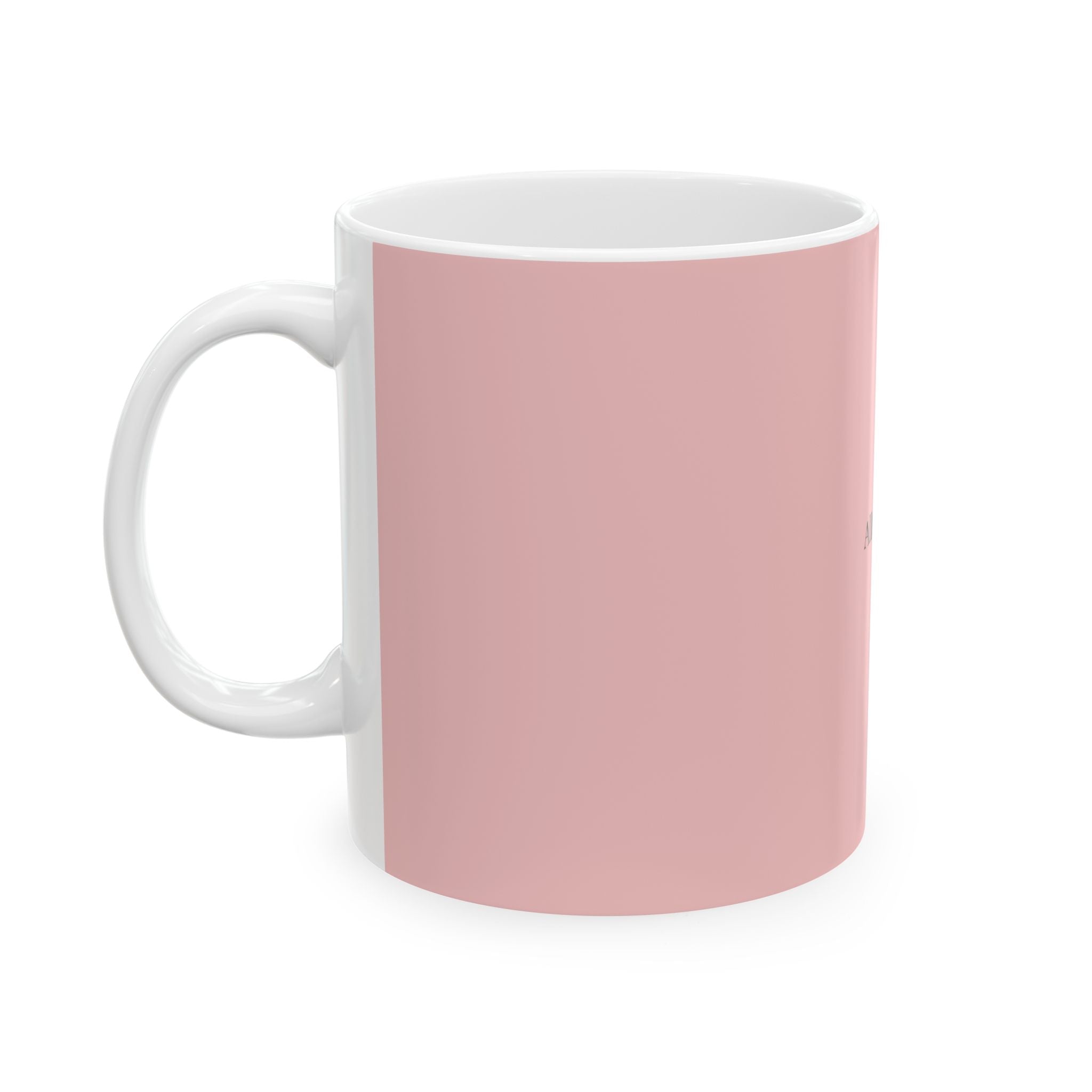 Pink Ceramic Mug – Feminine Minimal Coffee Cup (11oz, 15oz)