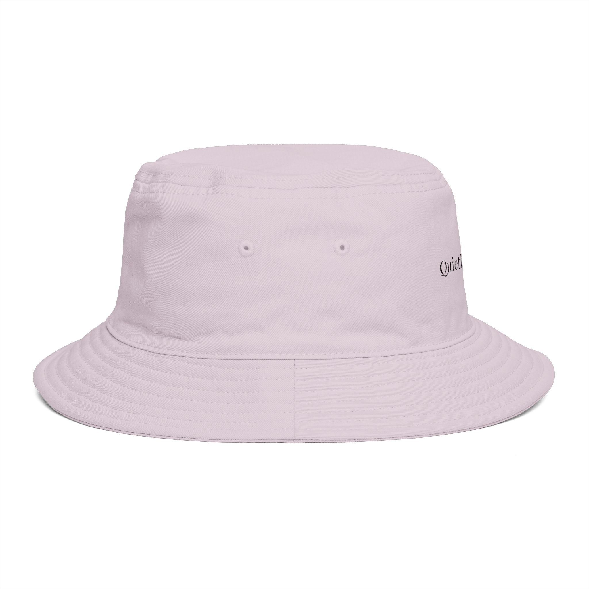Quietly Powerful Bucket Hat – Minimalist Embroidered Sun Hat for Women