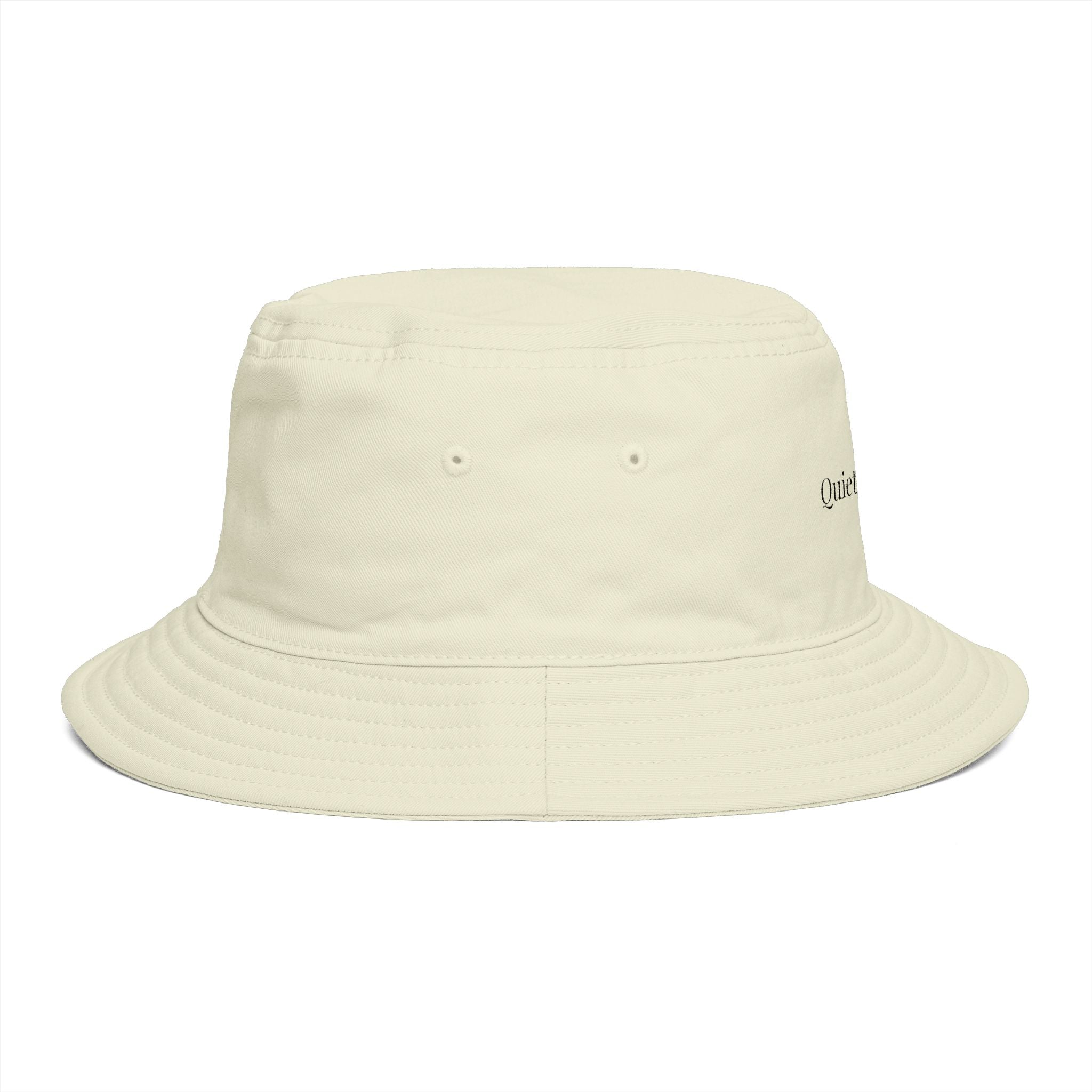 Quietly Powerful Bucket Hat – Minimalist Embroidered Sun Hat for Women