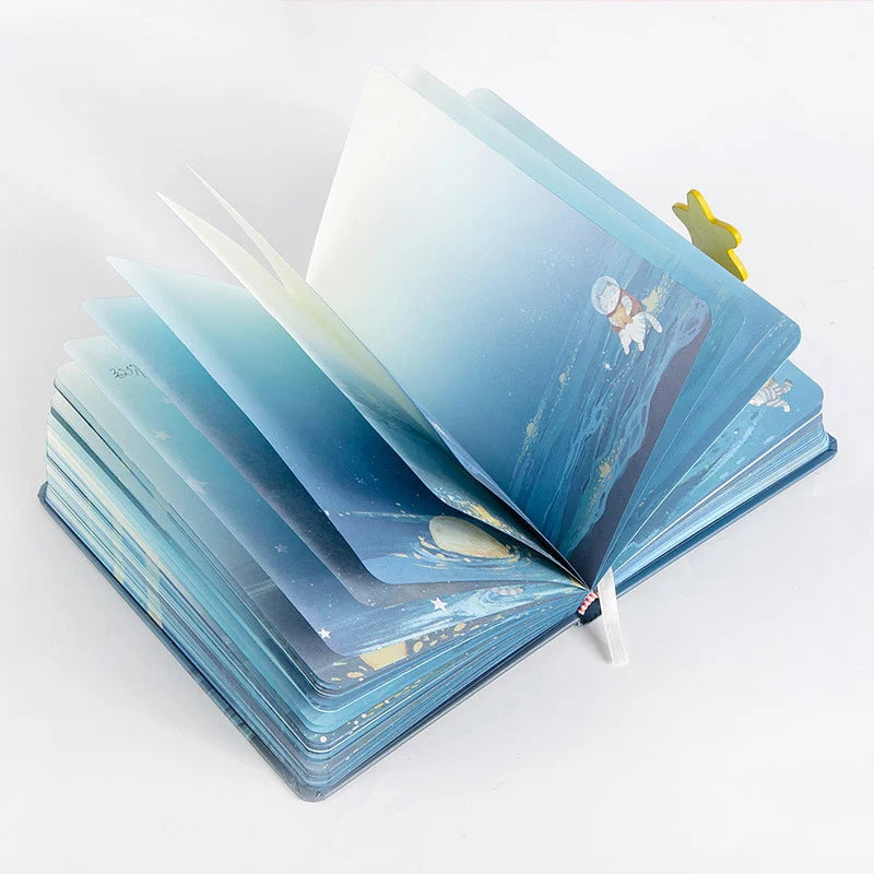 A5 Magnetic Buckle Notebook,128sheets/Book Hardcover Full Colour Inside Pages,Writing Diary Office Study Note Supplies CS-055