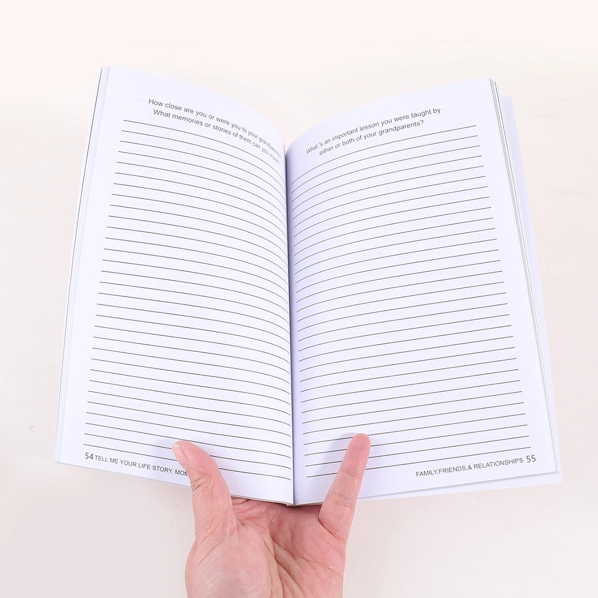 1 pcs family story A5 notebook, to record stories of family members, store personal memory events, an essential item for home