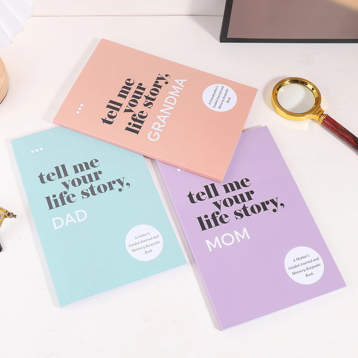 1 pcs family story A5 notebook, to record stories of family members, store personal memory events, an essential item for home
