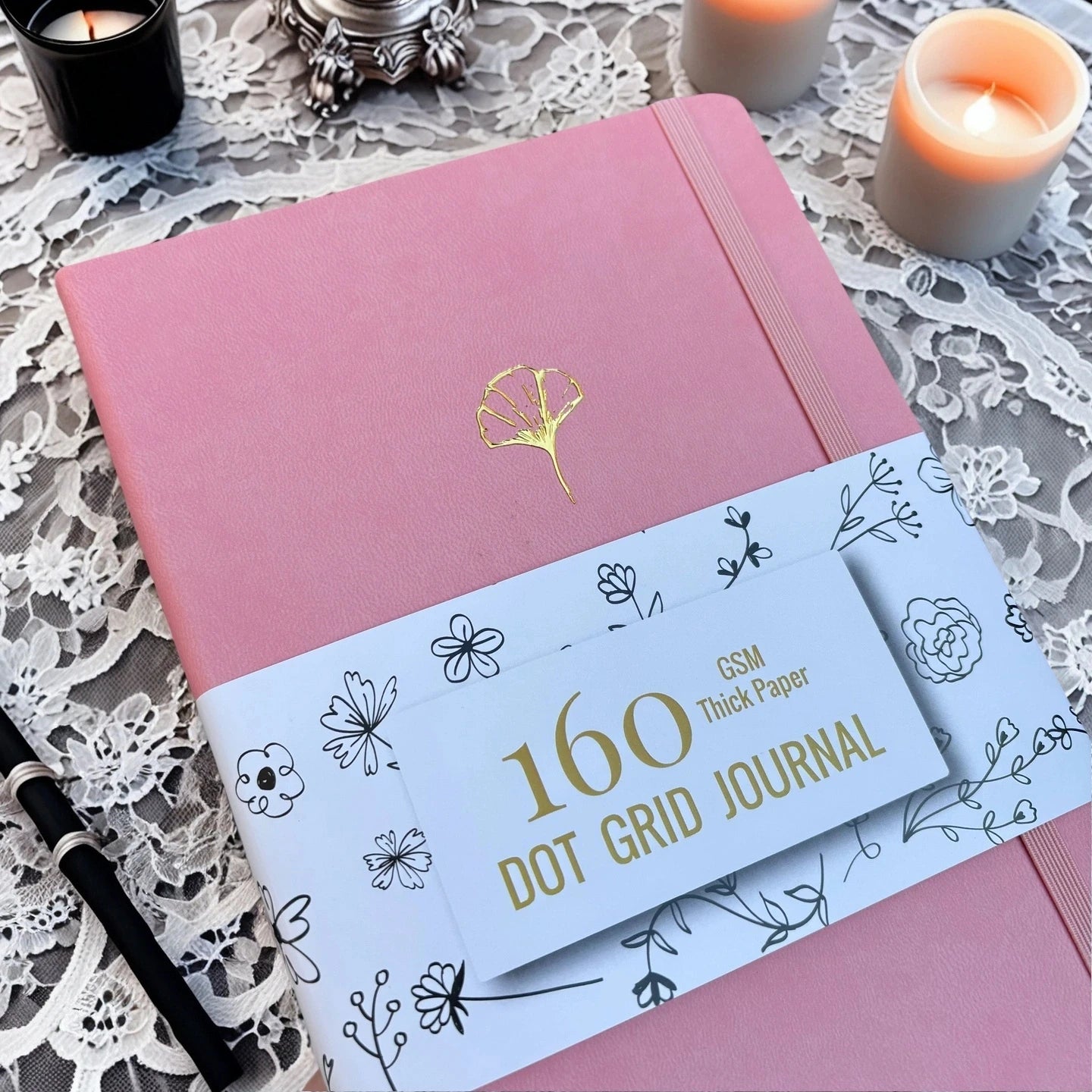 Dotted Journal for Planning – BUKE A5 PU Leather, 160 Numbered Pages, Dot Grid, 160gsm for Bujo Notes